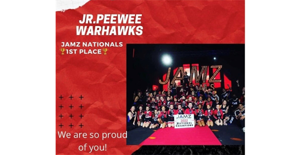 Warhawks Cheer 1st Place at Jamz Nationals 2022